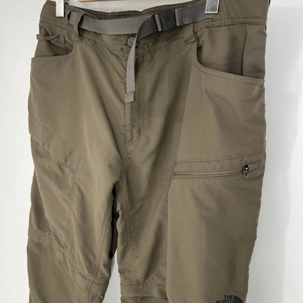 The North Face Paramount Trail Convertible Hiking‎ Pants Mens XL Brown Zip Off
